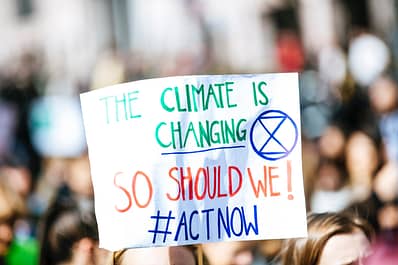 COP27: Picket Sign: The Climate Is Changing, So Should We!