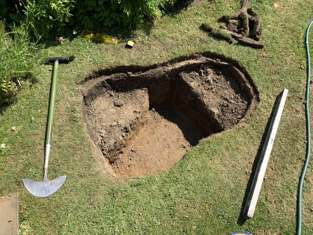 How To Build A Wildlife Pond: The Hole Is Taking Shape