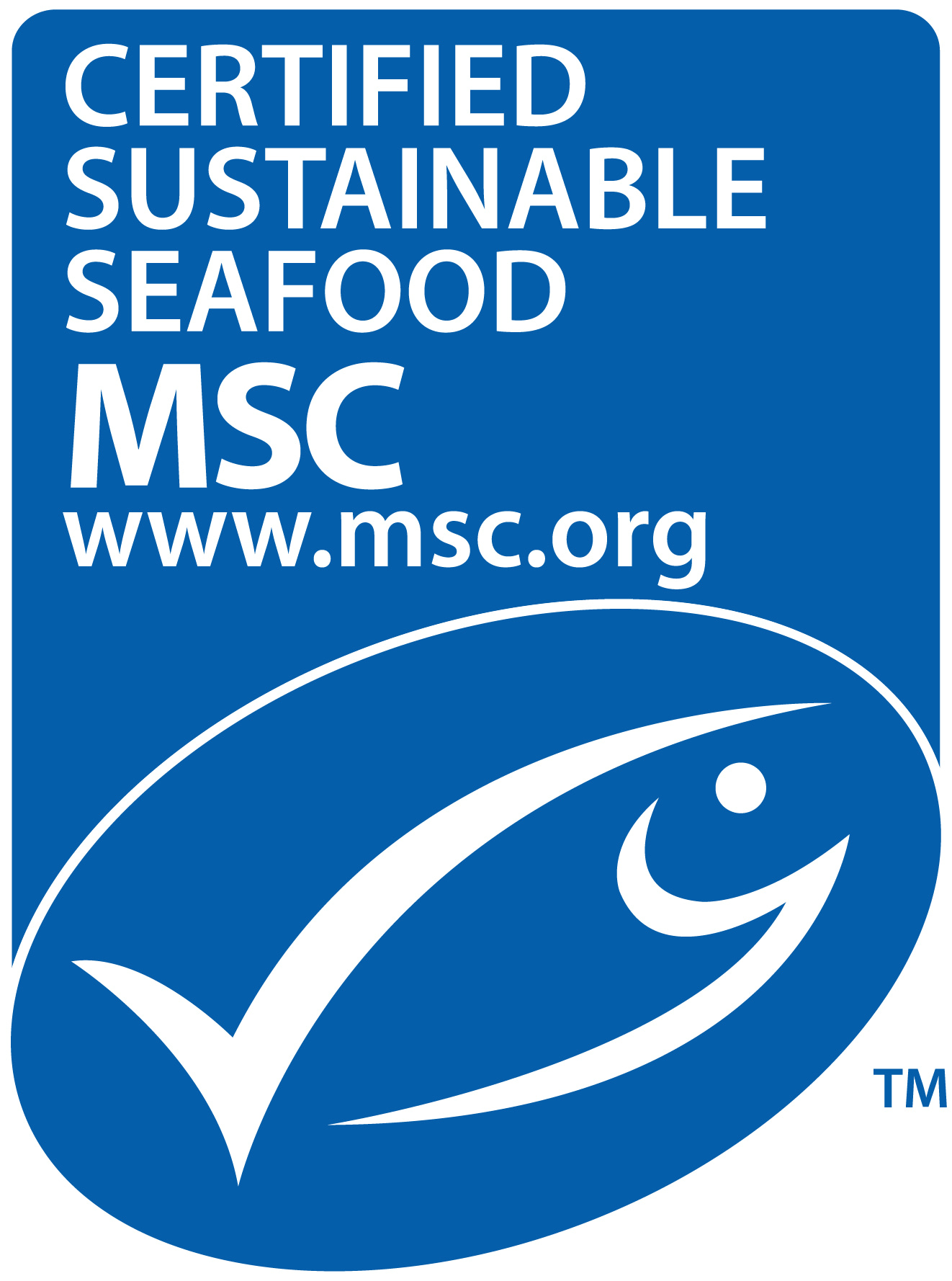 Marine Stewardship Council (MSC) - Blue Fish Logo - Certified Sustainable Seafood