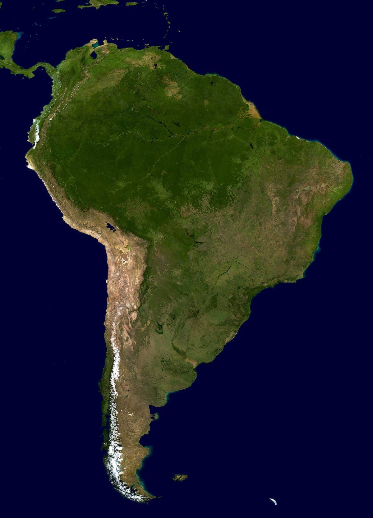 South America From Space